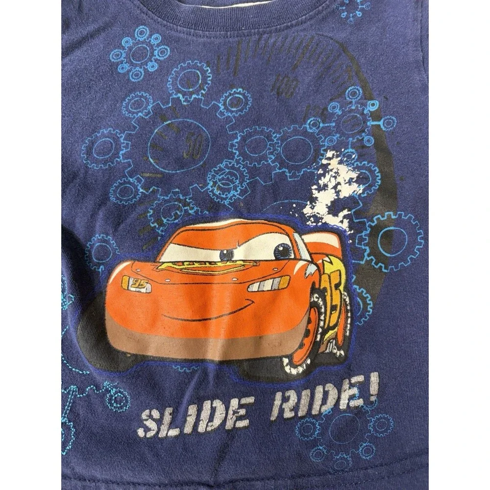 Y2K 2010 Disney Cars Lightning McQueen T-Shirt Size 18m
